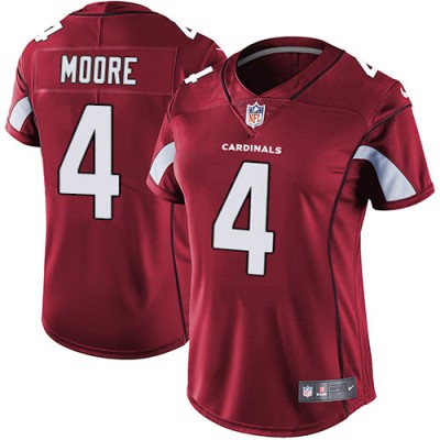 Nike Arizona Cardinals #4 Rondale Moore Red Team Color Women's Stitched NFL Vapor Untouchable Limited Jersey